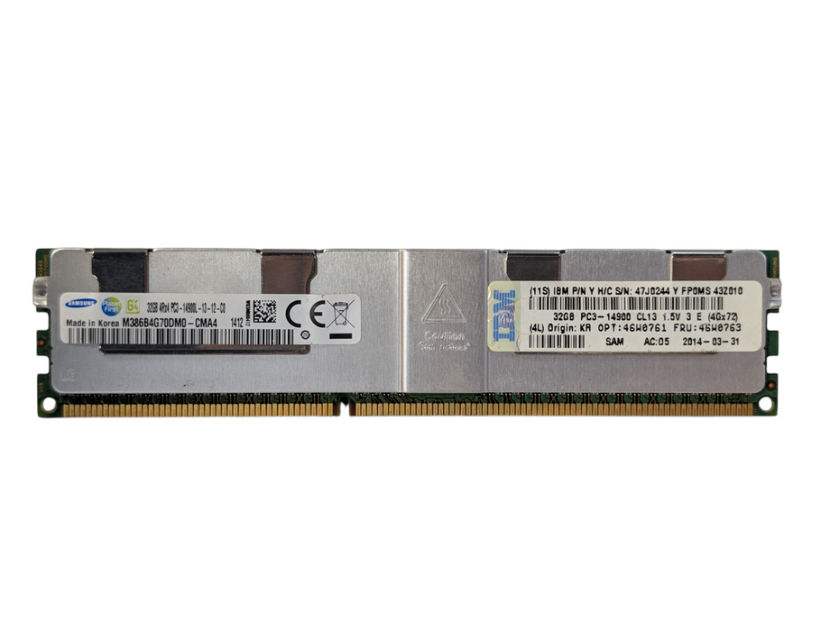 32GB DDR3 Server RAM Memory Samsung 4Rx4 PC3-14900L-13-12-C0 Q-