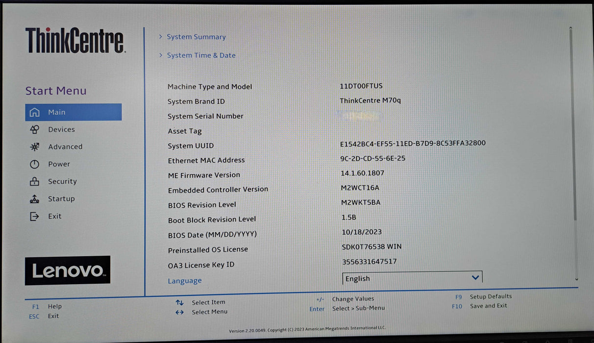 Lenovo ThinkCentre M70q | Core i5-10600T @2.40GHz, 16GB DDR4, 256GB NVMe )