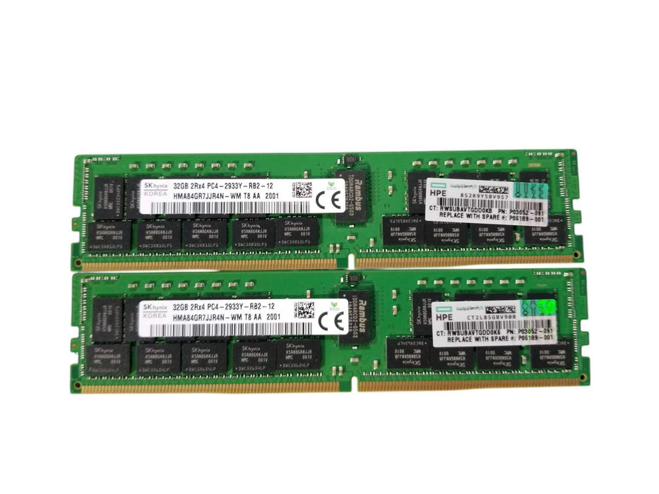 SK Hynix 64GB Bundle (2x32GB) 2Rx4 PC4-2933Y-RB2-12 DDR4 Server RAM Q