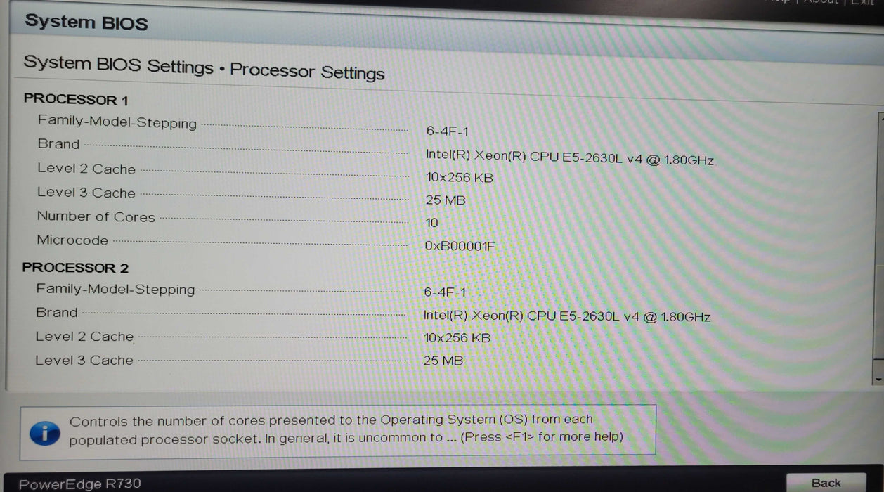 Dell PE R730 2x Xeon E5-2630Lv4 1.80Ghz 64GB RAM 6x 1TB, H730p mini 2x PSU  _
