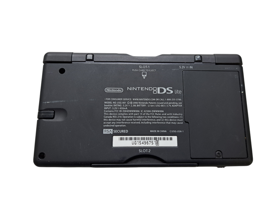 Nintendo DS Lite Handheld Console USG-001 Crimson Red w/ Box | No Adapter )