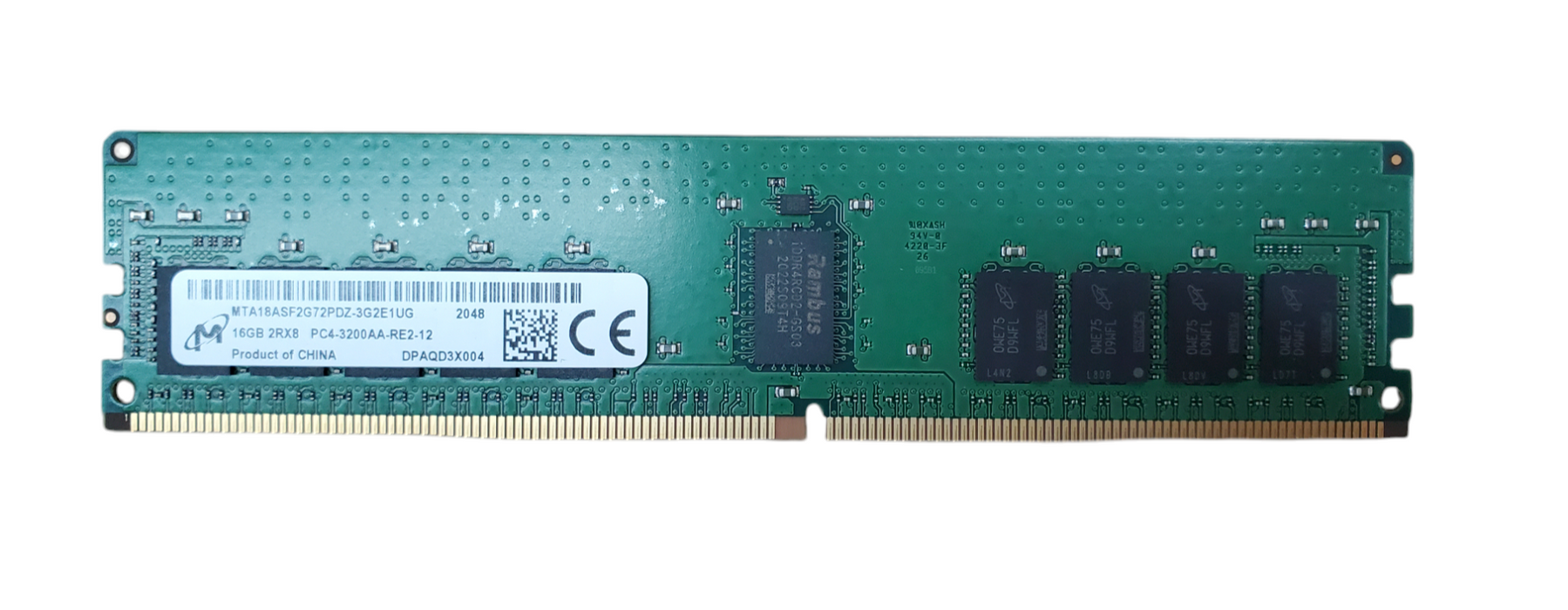m*o様 メモリー 16GB 2RX8 PC4-3200AA-RE2-12 Micron 16GB 2RX8 PC4-3200AA-RE2-12 DDR4 Server RAM MTA18ASF2G72PDZ