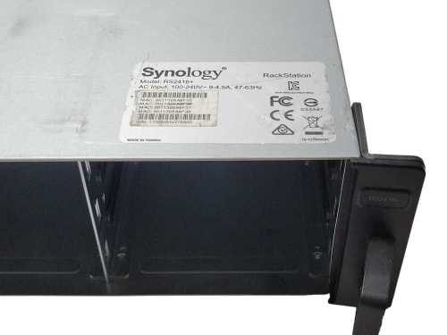 Synology RS2416+ 2U RackStation 12-Bay NAS 12x 3.5" HDD Bays 1x 3TB HDD, Read _
