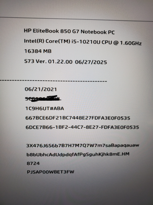HP ELiteBook 850 G7 i5-10210U 16GB RAM 256GB NVME  Lap200