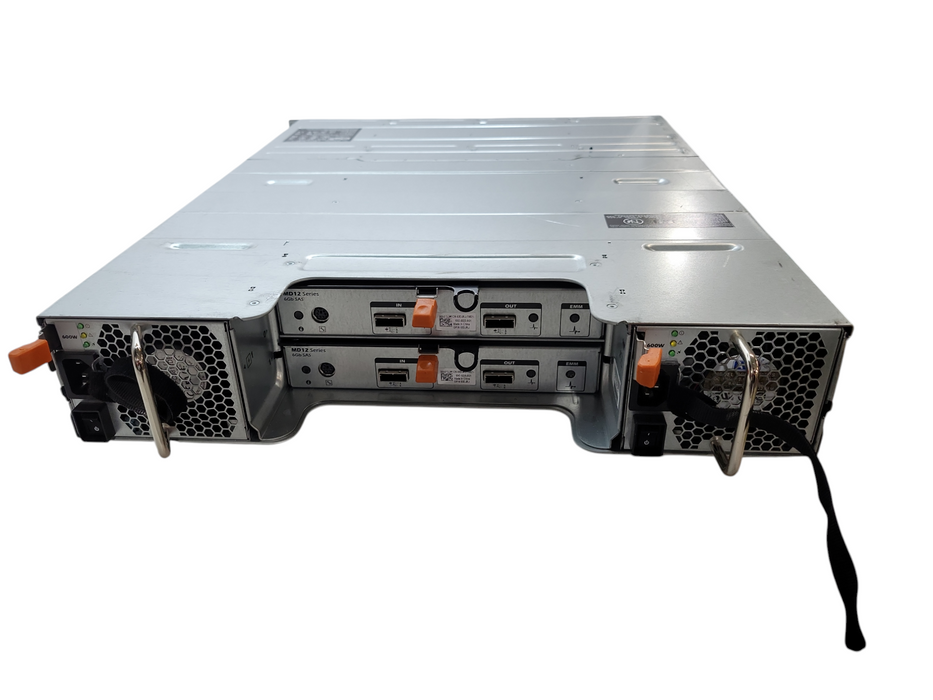 Dell PowerVault MD1200 E03J Storage W/ 2x 600W PSU + 2x MD12 Module %