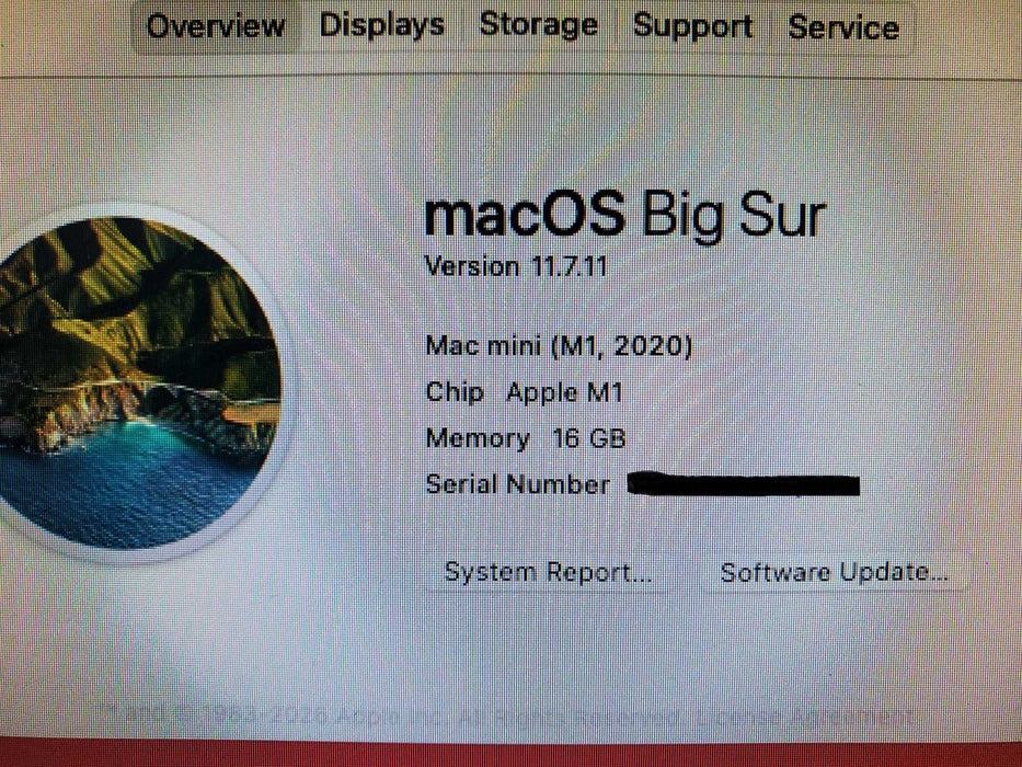 Apple Mac Mini Desktop - M1 Chip, 1TB SSD, 16GB RAM, 8 Core Model A2348