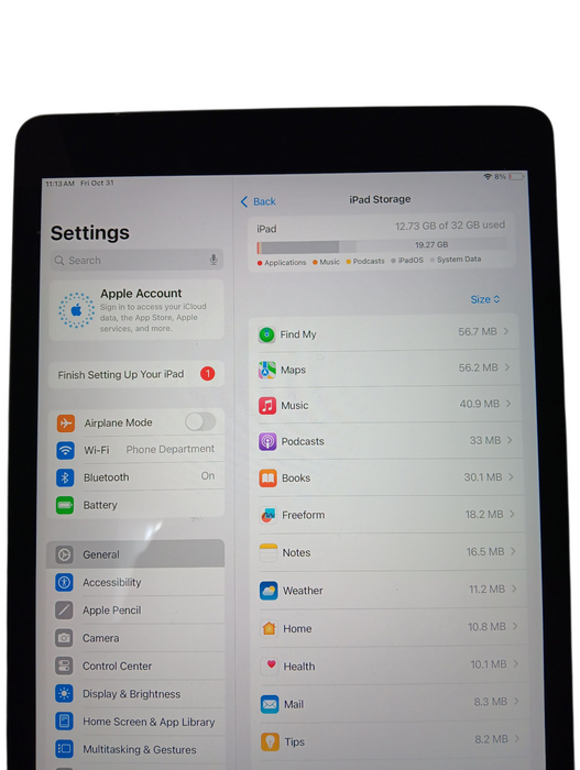 Apple iPad 7th Gen - 32GB - Space Gray [A2197]