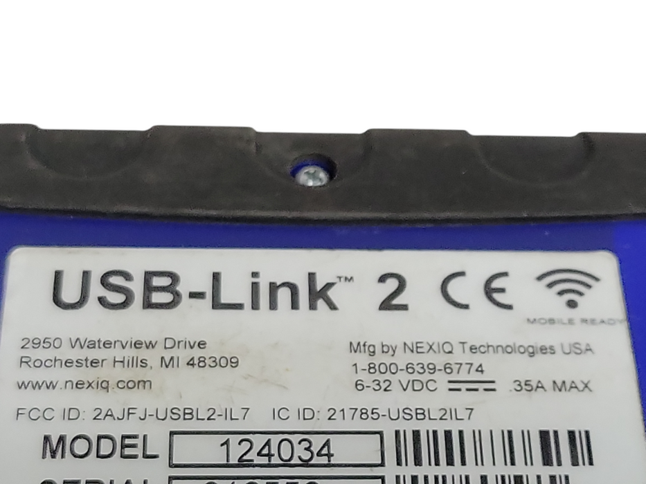 NEXIQ 124034 USB-link 2: WiFi Edition, PC to Vehicle Interface _