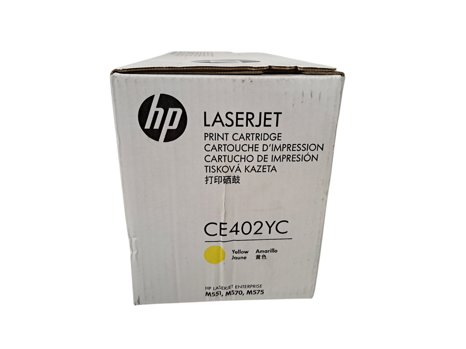 GENUINE HP CE402YC YELLOW TONER CARTRIDGE HP 507A FACTORY SEALED BOX M551 )