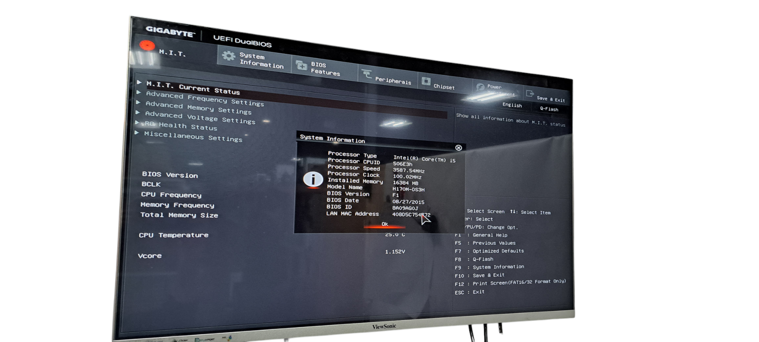 Custom PC i5-6500|16GB DDR4|256GB NVMe|H170M-DS3H| SEE
