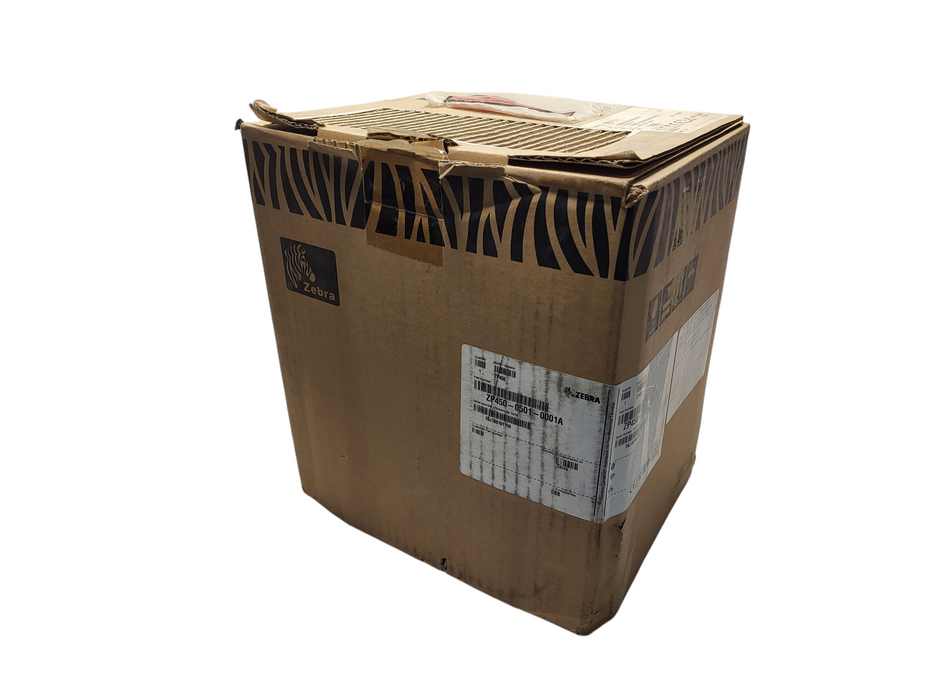 Zebra ZP 450 Label Printer w/ PWR Base | ZP450-0501-0001A Open box $