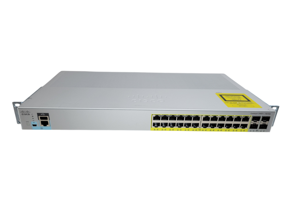 Cisco WS-C2960L-24PQ-LL | 24-Port Gigabit PoE Silent Managed Switch Q%