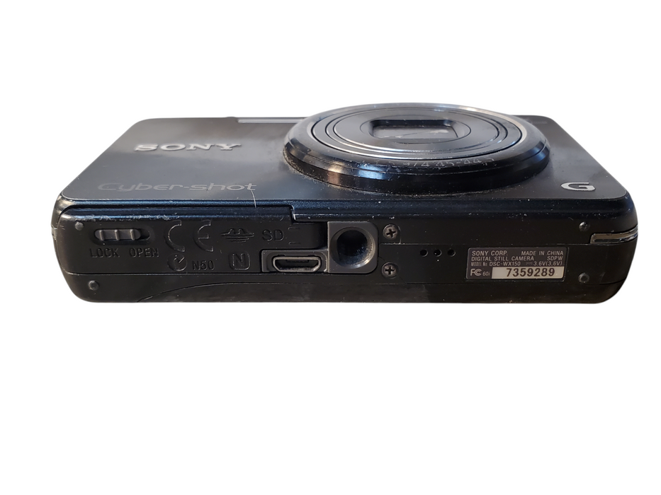 Sony Cyber-shot DSC-WX150 10X Optical Zoom 18.2MP Digital Camera - Black