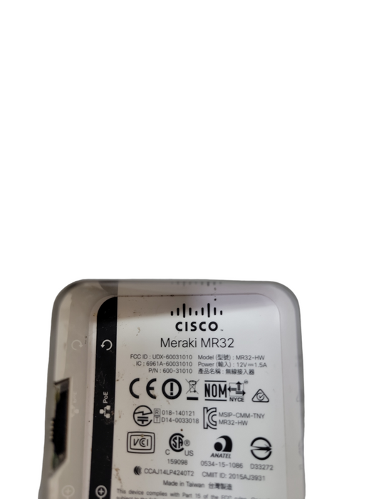 Lot of 15x - Cisco Meraki MR32-HW Cloud Managed AP + Mounting Plate Unclaimed Q%