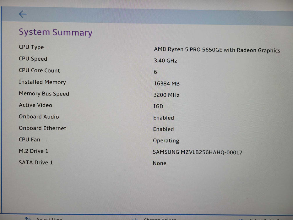ThinkCentre M75q Gen 2 Ryzen 5 Pro 5650GE @3.40 GHz 16GB DDR4 256GB NVme !