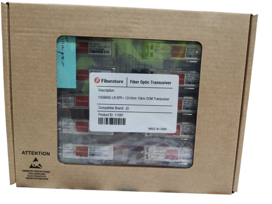 Lot 10x Fiberstore   Fiber Optic Transceiver 1000Base-SX SFP 1310nm 2km D0M