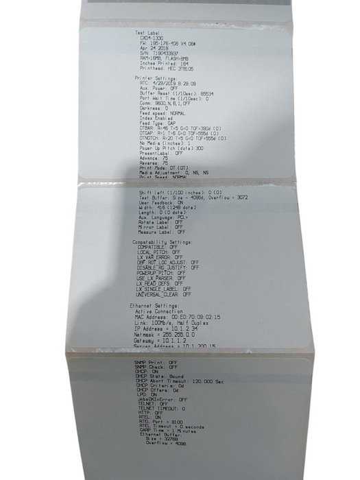 CognitiveTPG cxi cxd4-1330 compact industrial barcode printer