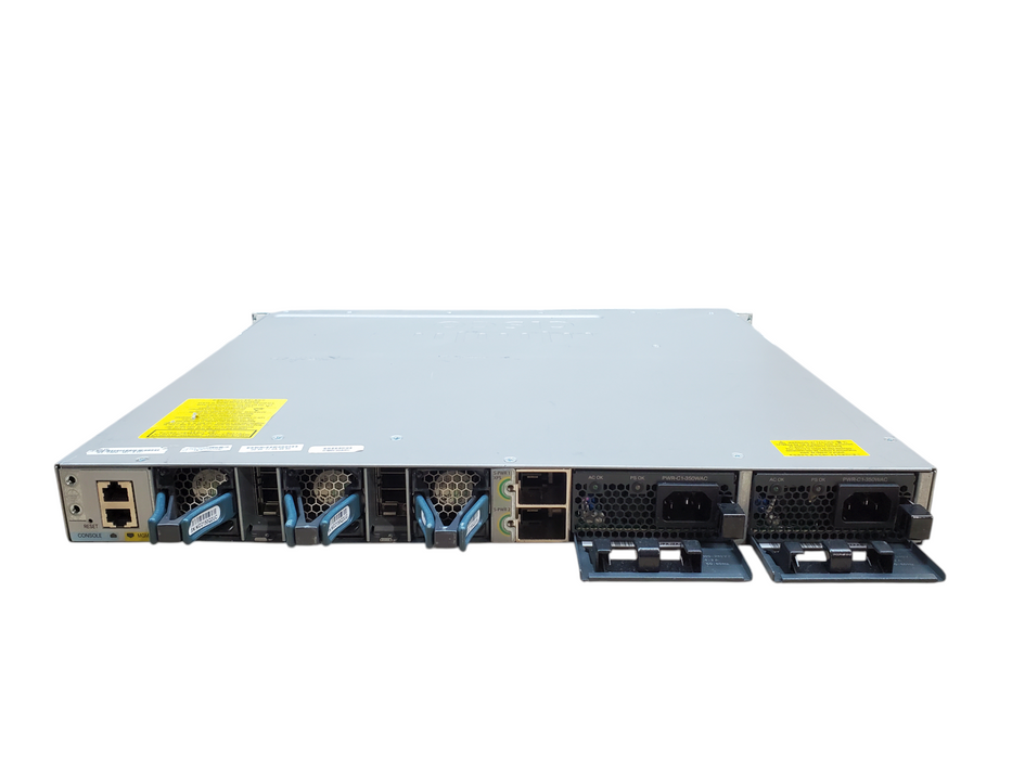 Cisco WS-C3850-48T-S V07 48 port switch, No Module w/ 2x 350W PSU