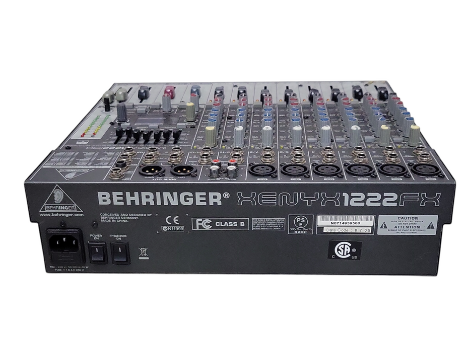 BEHRINGER XENYX 1222 FX PREMIUM 16 - INPUT 2/2 MIXER 24 BIT MULTI - FX PROC _