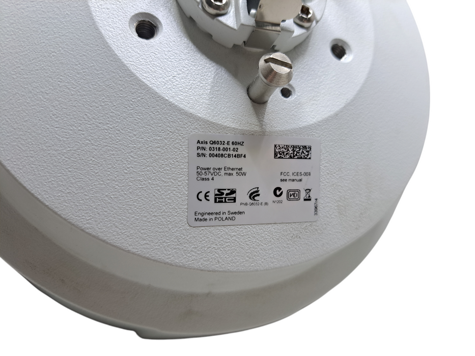 AXIS Q6032-E Dome Pan Tilt Zoom Network Security Camera | TESTED