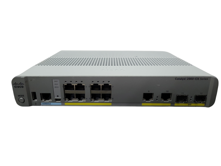 Cisco WS-C2960CX-8TC-L V04 | 8-Port Gigabit Managed Silent Switch | 2x SFP !
