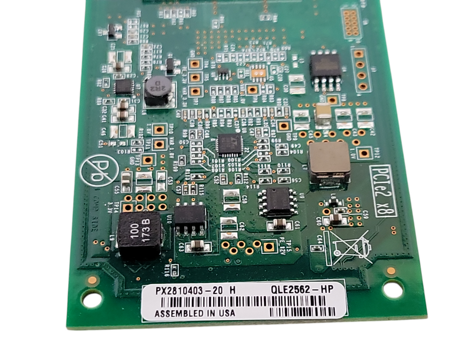HP QLogic QLE2562-HP 2-Port 8G FC HBA CARD W/ 2X  _