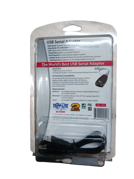 Lot of 45x Tripp Lite Keyspan USA-19HS USB to Serial Adapter New Sealed