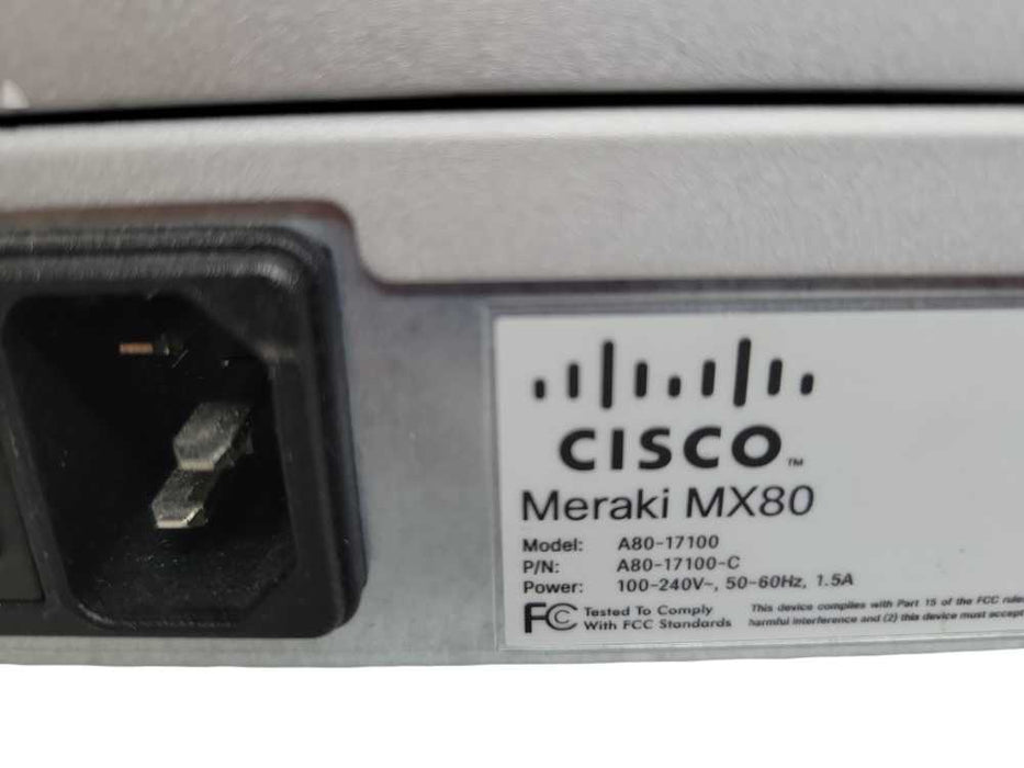 Lot of 2x Cisco Meraki MX80/MX100 Cloud Managed Security Appliance UNCLAIMED %