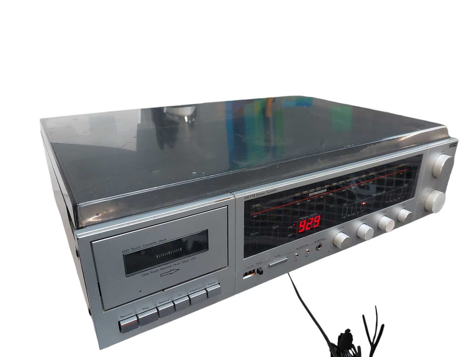 Pulser AM FM Stereo System Model: CTPR-1734 Cassette Phono Radio Receiver =