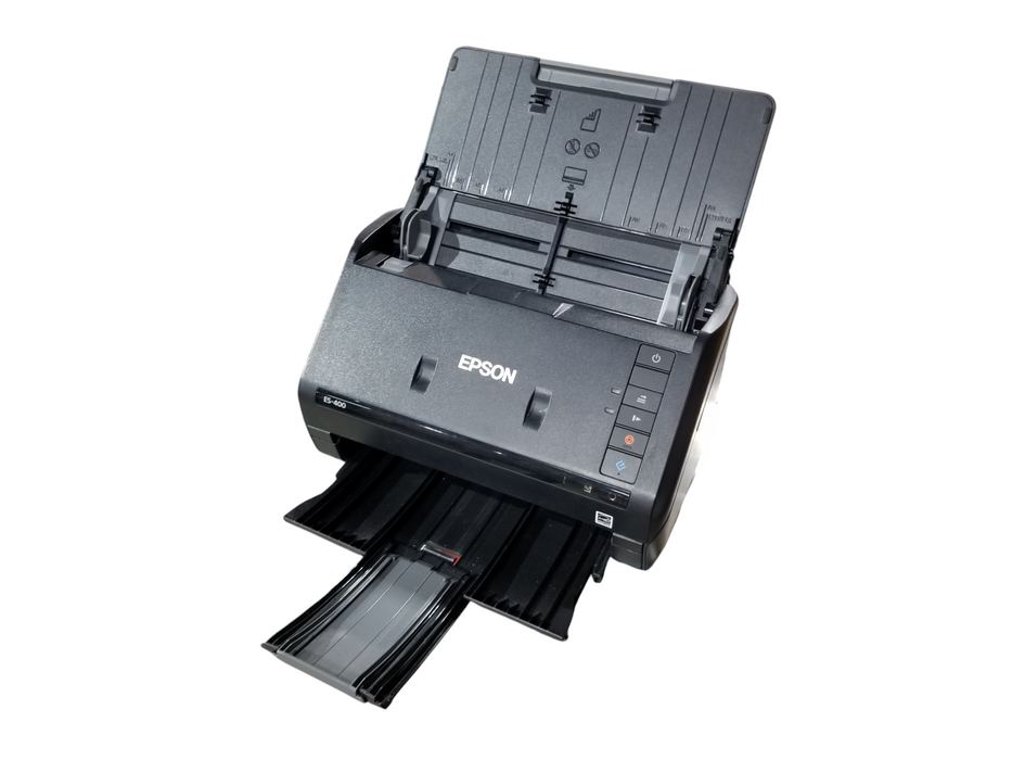 Epson ES-400 Color Duplex Document Scanner J381A W/ Adapter | Roller Kit