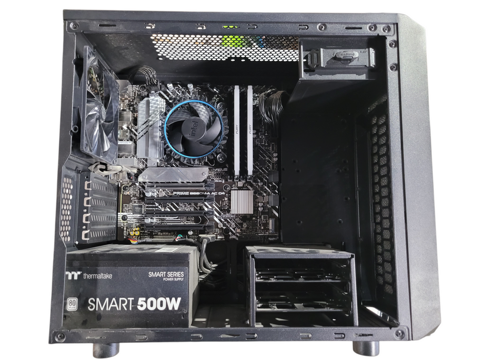 Custom/Asus tower PC, Core I5-12400 4.00GHz, 16GB DDR4, 500W PSU