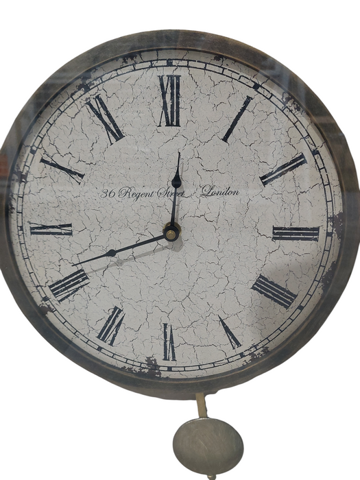 Wall Art Analog Clock Roman Numerial Dialed Face  =