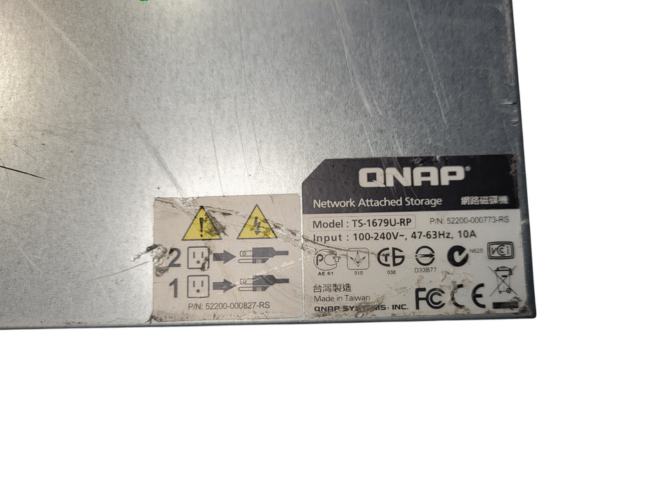 QNAP TS-1679U-RP-US Diskless System Ultra-high Performance 16-bay NAS READ $