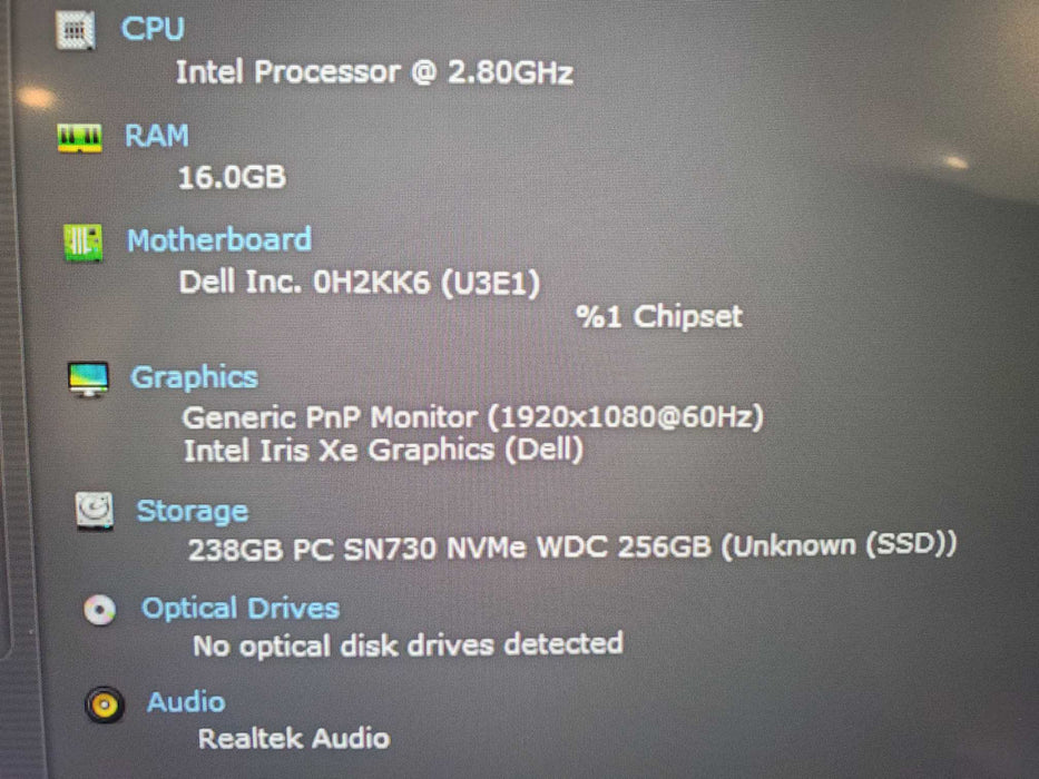 Dell Latitude 7420 Core i7-1165G7@2.8GHz 16GB RAM 256GB NVME  Lap200