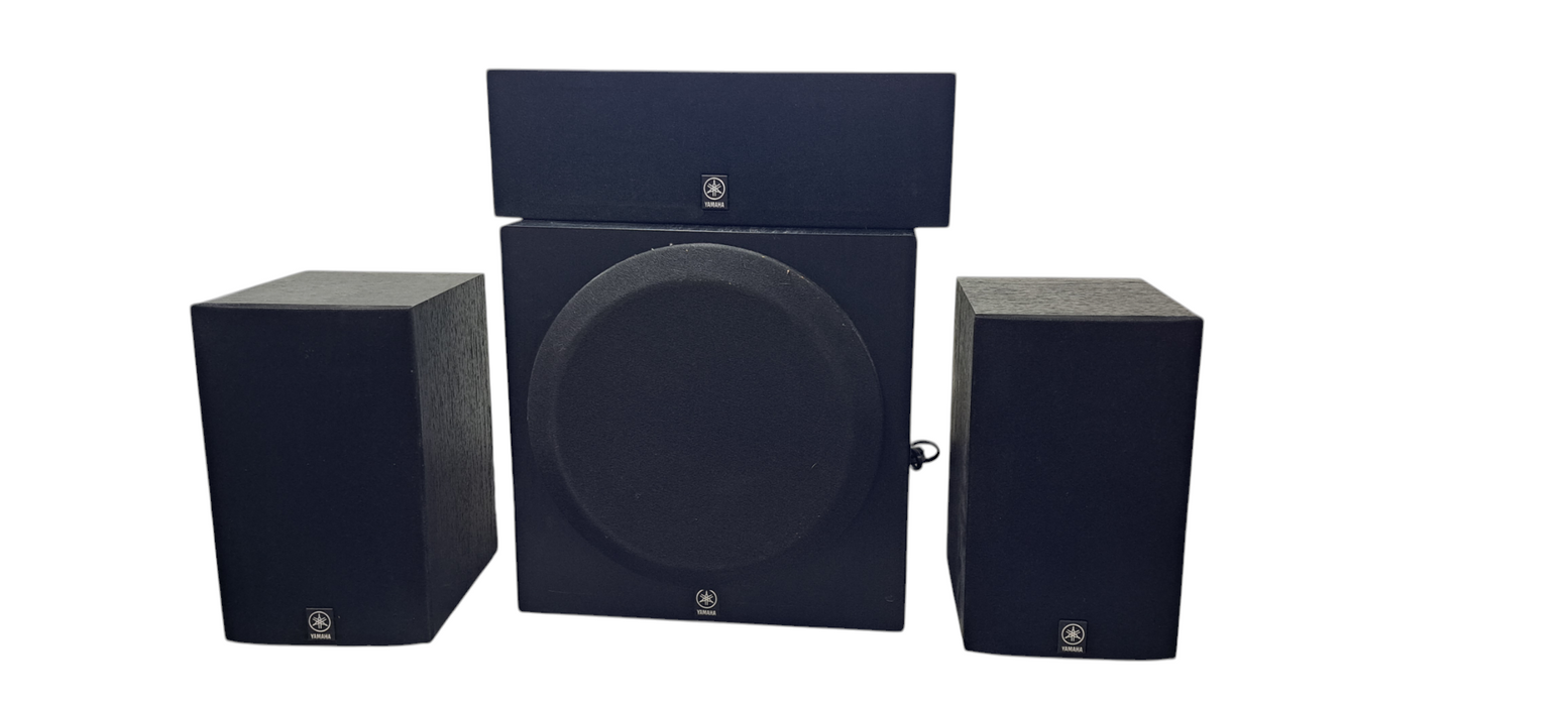 Yamaha 4 piece Sound System:1x YST-SW012, 1x NS-AP2800BLC 2xNS AP2800B