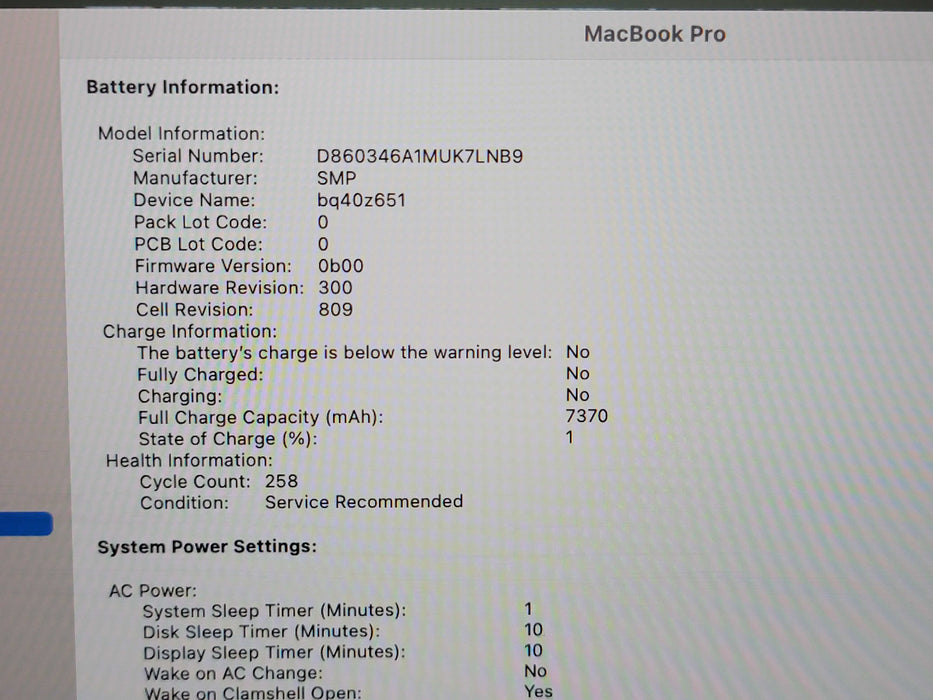 Apple Macbook Pro 2019 16" 8-Core i9-9880H @ 2.3GHz 16GB DDR4 1TB SSD GPU (
