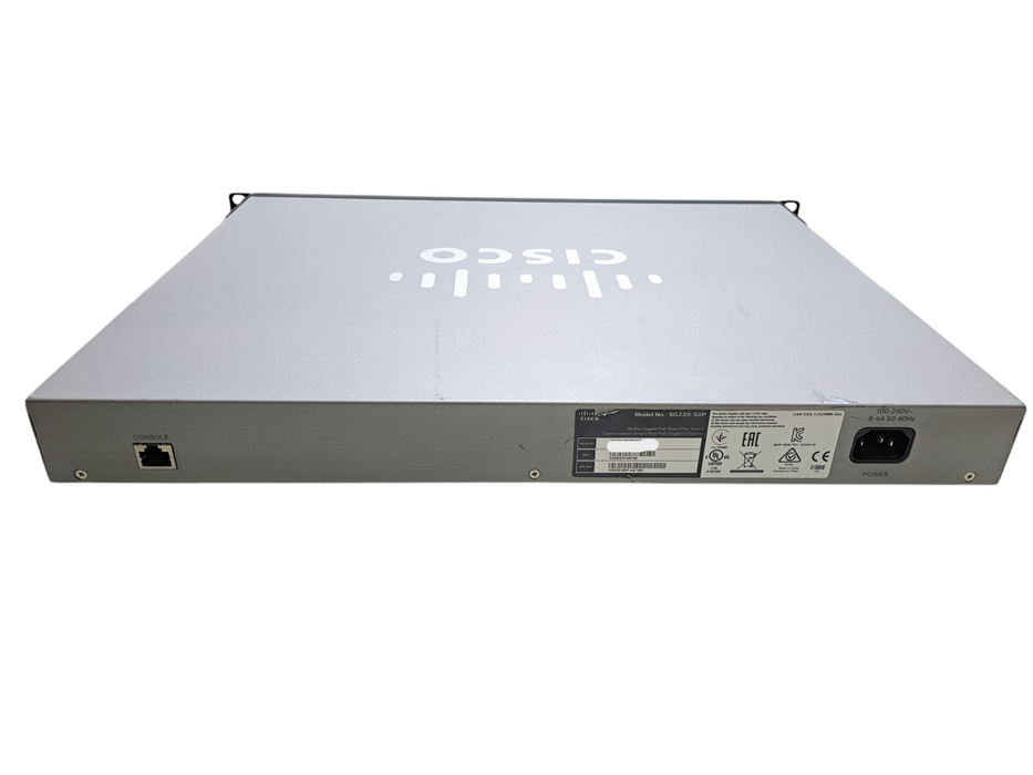 Cisco SG220-50P-K9 V02 | 50-Port Gigabit PoE Smart Network Switch | 2x SFP