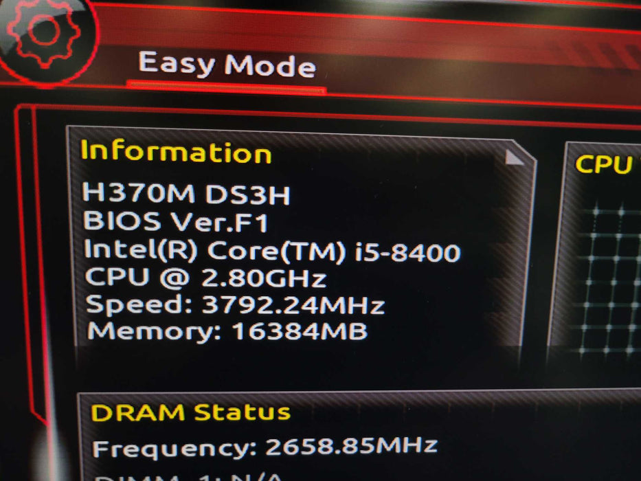 Intel Core i5-8400 Gigabyte H370-DS3H 16GB DDR4 + I/O Plate %