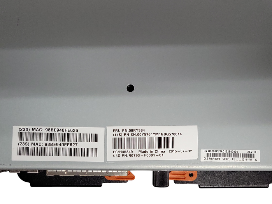IBM CONTROLLER 00RY384 MODULE Node Canister STORWIZE V5000  Q_