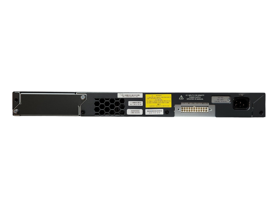 Cisco WS-C2960X-48FPS-L, 48 Port Gigabit PoE+ 740W Switch, 4x SFP