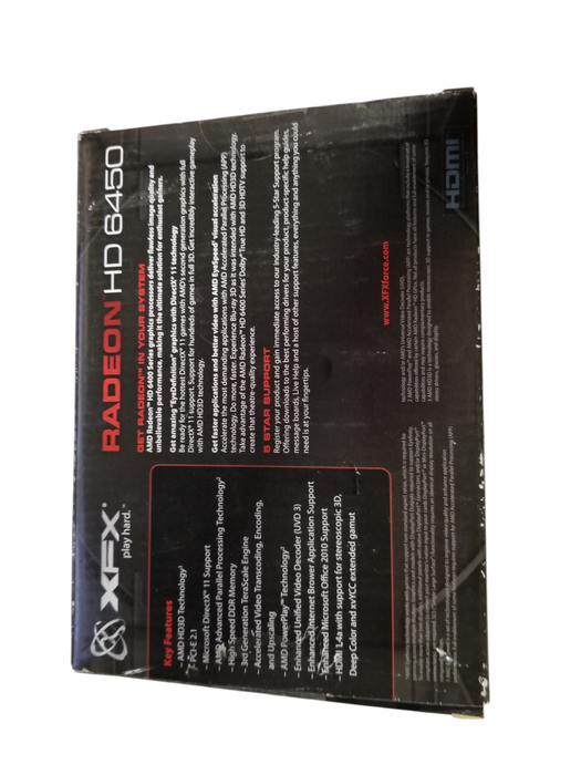 Lot 5x AMD XFX Radeon HD 6450 625M 1GB DDR3 HDMI DVI VGA PCI-E Video Card