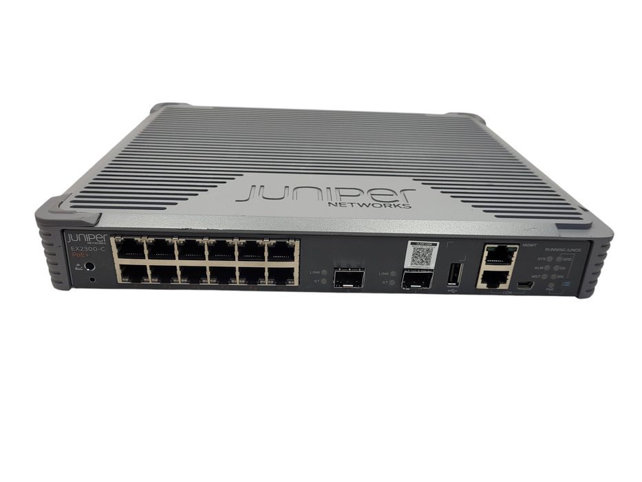 Juniper EX2300 12-Port Gigabit PoE+ Managed Network Switch P/N: EX2300-C-12P $