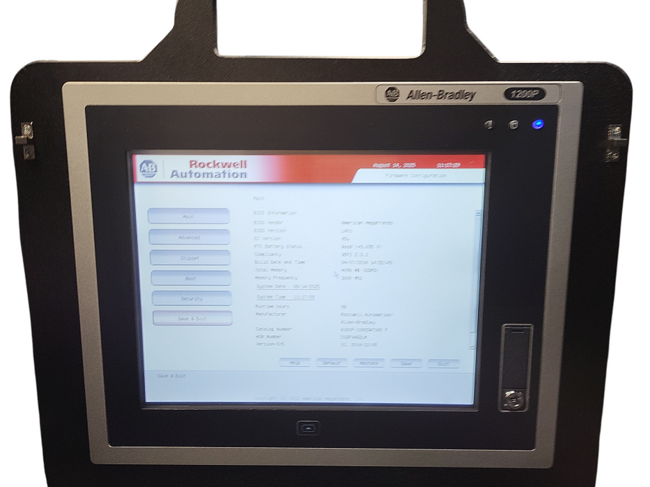 Allen Bradley 6181P-12A2SW71AC /F 12.1" Integrated Display Computer $