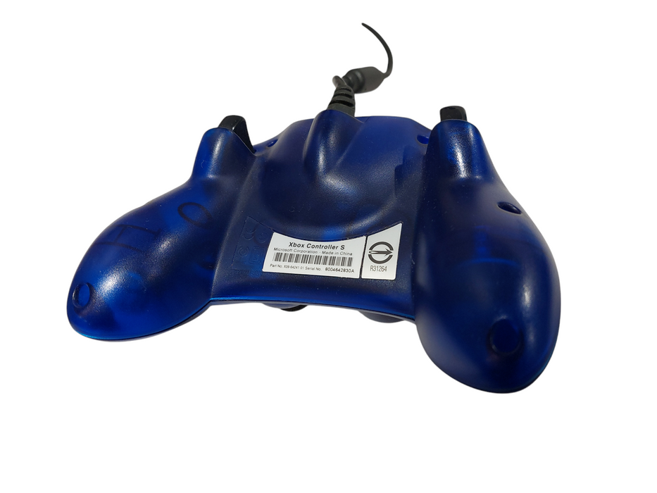 Microsoft Xbox Original OEM Blue Controller Wired PN: X09-64241 =