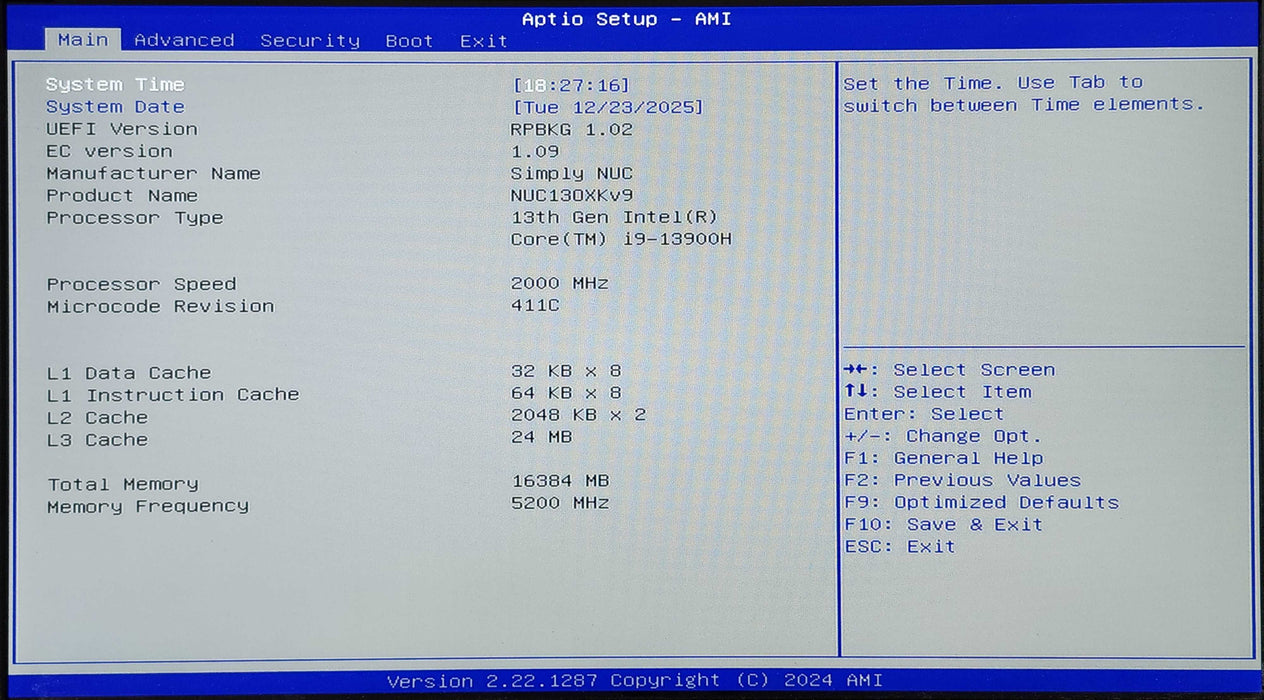 SimplyNuc Mini PC, i3-13900H 2.00GHz, 16GB DDR4, No HDD & AC Adapter