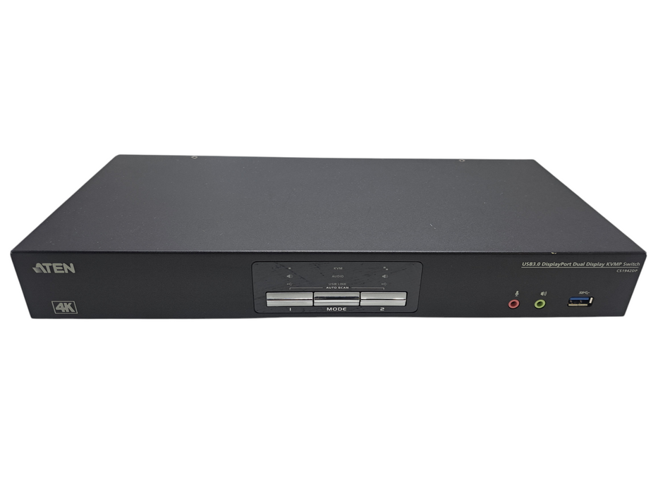 ATEN CS1942DP 2 Port USB 3.0 4K Dual Display DisplayPort KVMP Switch Q)