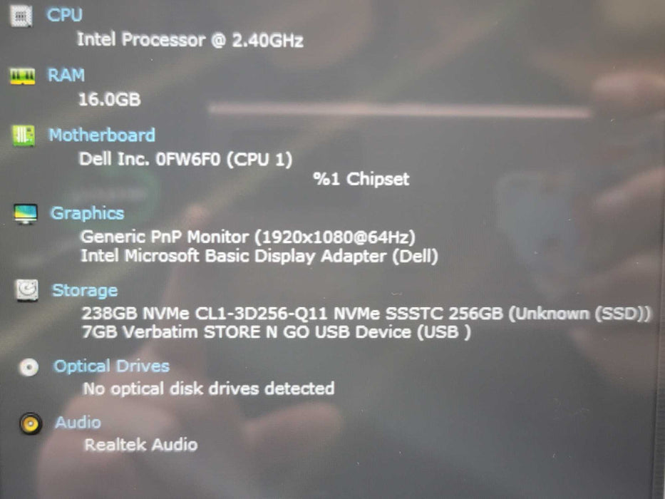 Dell Inspiron 5406 2-in-1 i5-1135G7 16GB RAM 256GB NVMe β Lap200