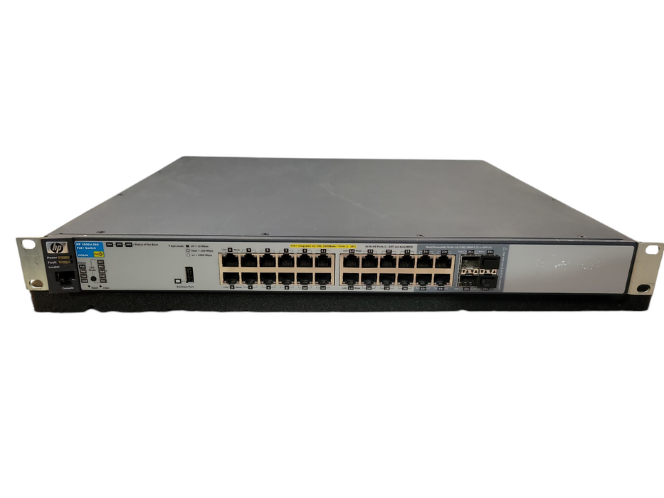 HP ProCurve J9310A 3500-24G-POE+ 24-Port Gigabit POE Ethernet 3500YL-24G !