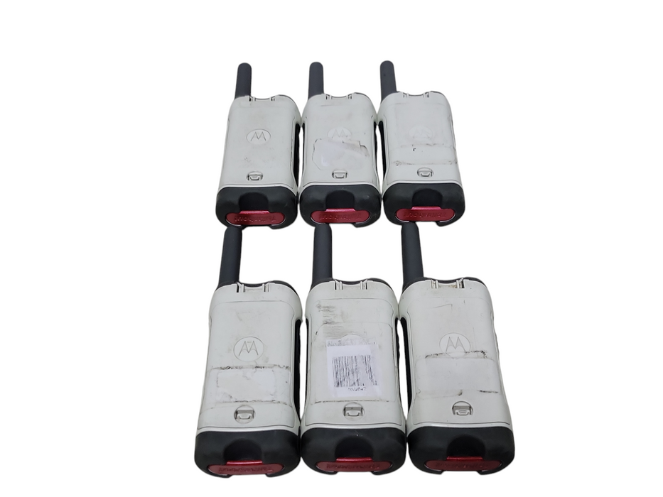 Lot of 6x Motorola T280 TalkAbout Walkie Talkies, READ _