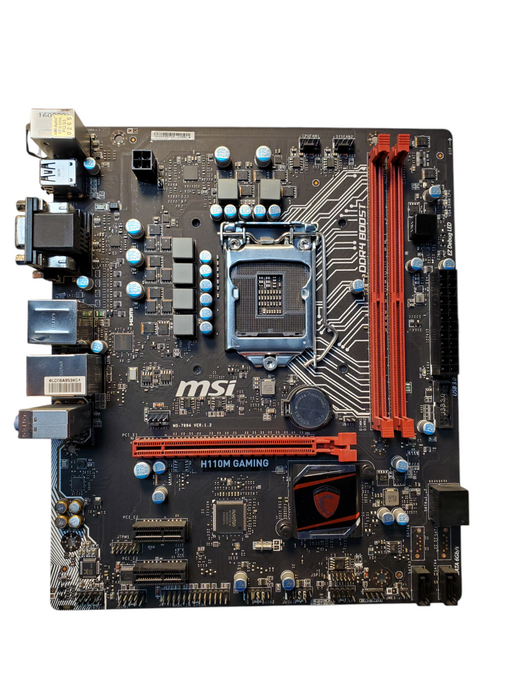 MSI H110M PRO-VD Socket LGA1151 DDR4 MicroATX Motherboard with I/O Shield